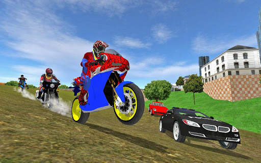 Motorbike Stunt Super Hero 3D screenshot 8
