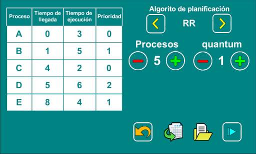 CPU Simulator (CPU Scheduling) screenshot 1