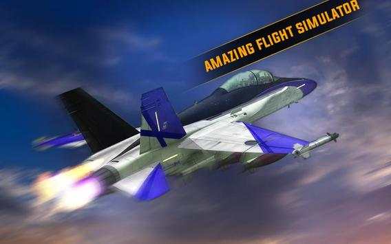 Jet Fighter Air Attack 3D Game Fly F18 Flight Free screenshot 3