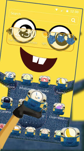 Yellow Cute Theme Wallpaper screenshot 1