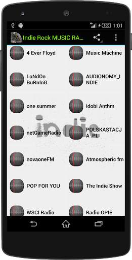 Indie Rock MUSIC RADIO screenshot 1