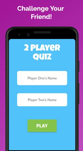 2 Player Quiz - Challenge Your Friends screenshot 1