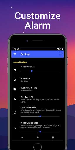 Phone Security App: An Anti-theft Alarm screenshot 2