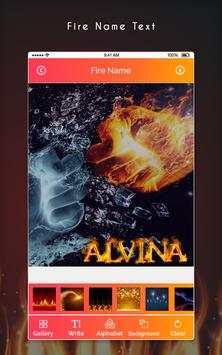 Fire Text Photo Editor 4 تصوير الشاشة