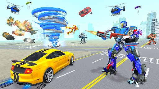 Robot Tornado Transform Game screenshot 2