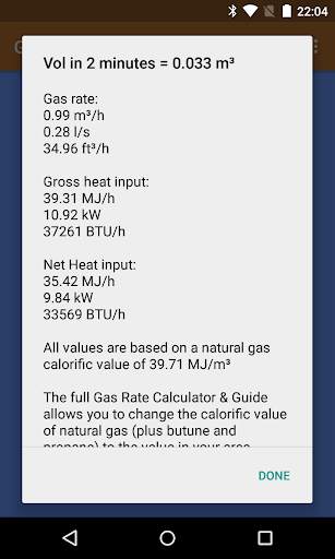 Gas Rate Calculator Lite screenshot 2