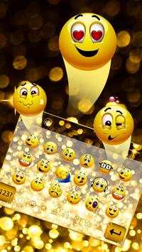 Dark gold black gold butterfly keyboard theme screenshot 4