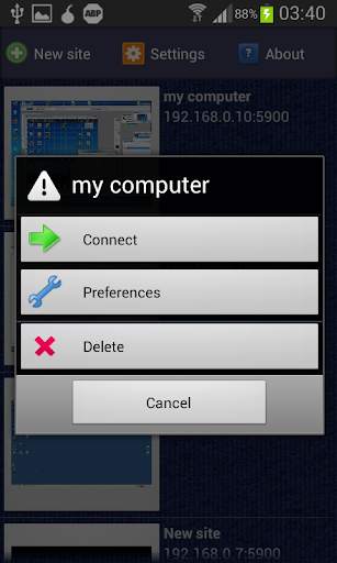 akRDC: VNC client screenshot 7