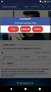 FBdowloader(Descargar Videos Facebook) screenshot 4