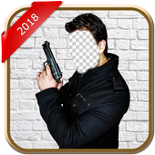 Gun Man Photo Montage icon