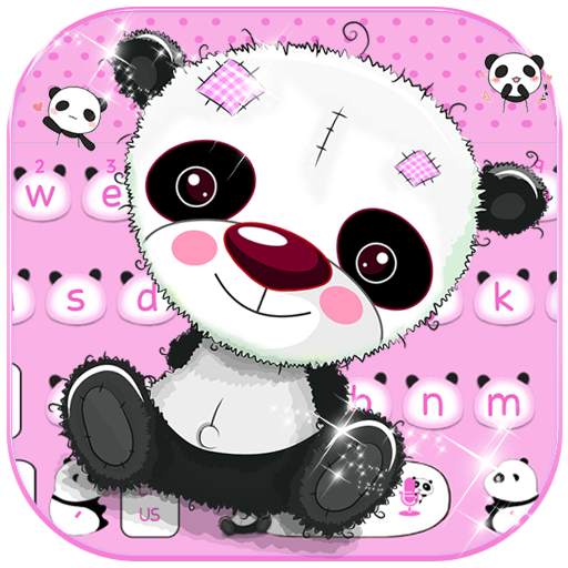 Cute Panda Keyboard Theme 10001001