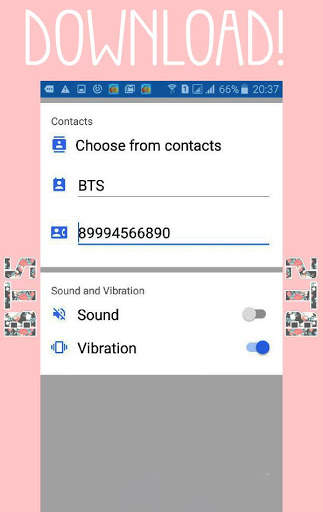 BTS Video Call - Joke Prank Call screenshot 2
