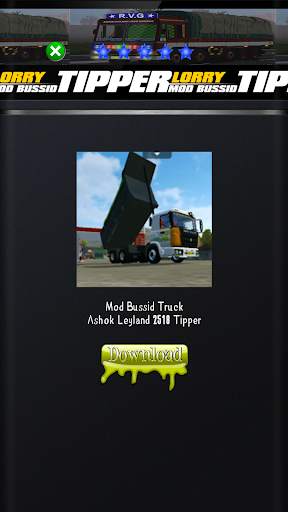 Tipper Lorry Mod Bussid screenshot 4