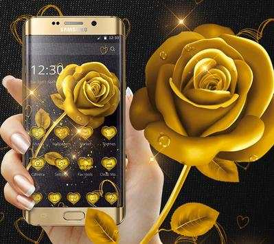 Golden Rose Love Luxury Theme скриншот 3
