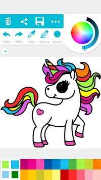 Coloring Unicorn Rainbow Book screenshot 2