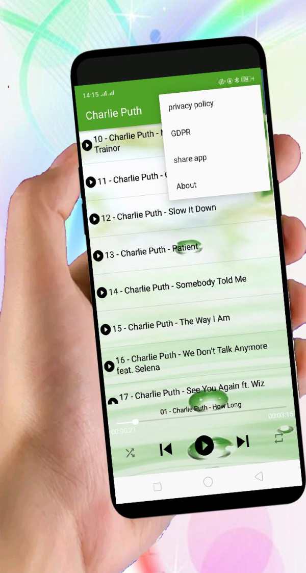 Songs Charlie Puth - Offline 3 تصوير الشاشة