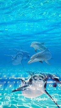 Dolphin keyboard  Dolphin theme ocean  The sea screenshot 1