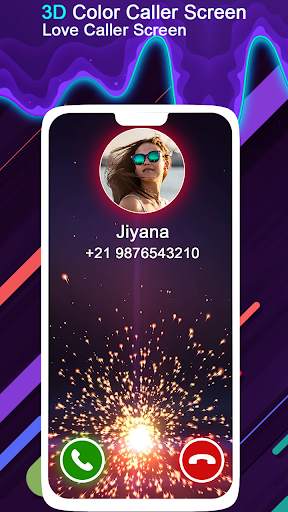 3D Color Caller Screen - Love Caller Screen screenshot 1