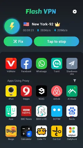 Flash VPN Proxy - Free VPN Master to Unblock Sites screenshot 2