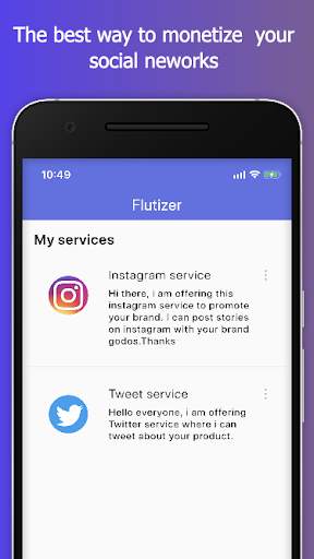 Flutizer - Make money with your social networks screenshot 4