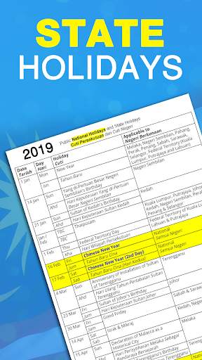 Kalendar 2019 Popular screenshot 4