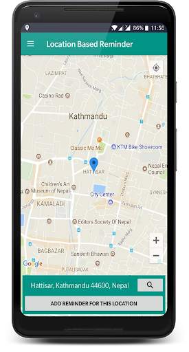 Location Based Reminder screenshot 1