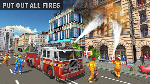 Firefighter Truck Simulator: Rescue Games screenshot 8