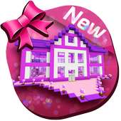 Pink House Minecraft Supermansion Girl Games Free icon