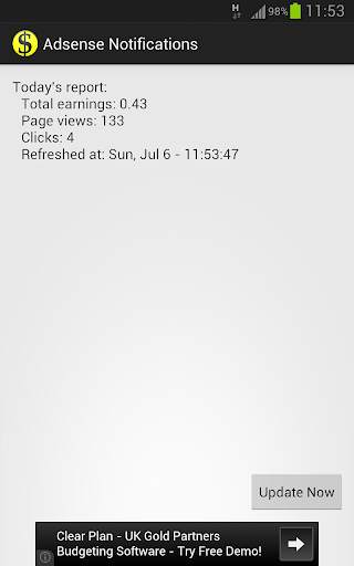 Notifications for Adsense Free screenshot 3