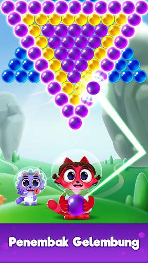 Game Kucing: Bubble Shooter 3D screenshot 1