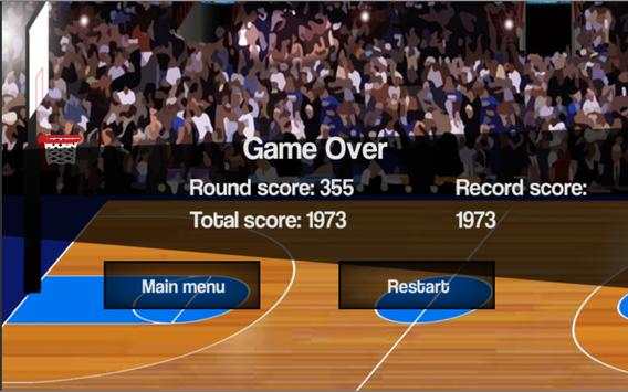 bola basket menembak Simulator screenshot 6