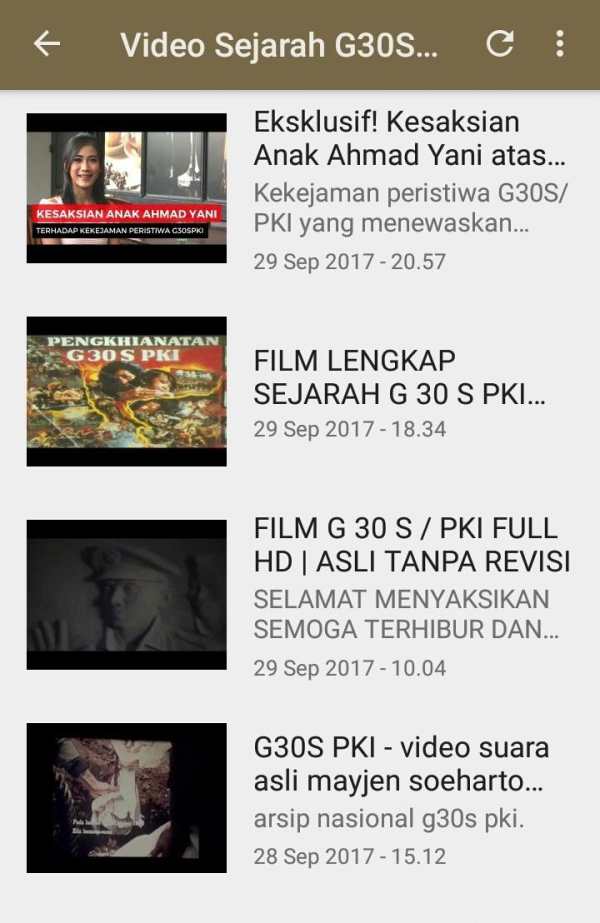 Video Sejarah G30S PKI screenshot 3