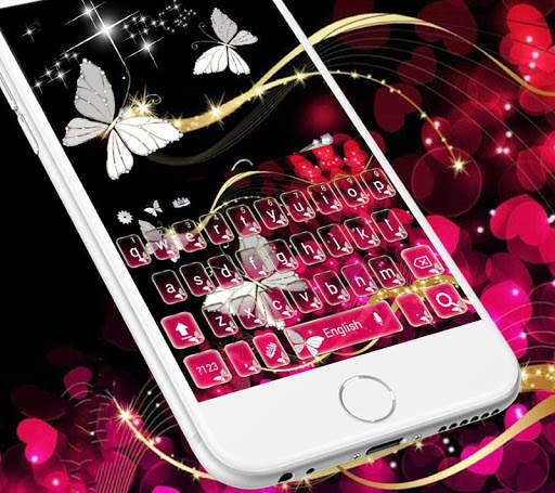 Diamond butterfly Live wallpaper Theme screenshot 1