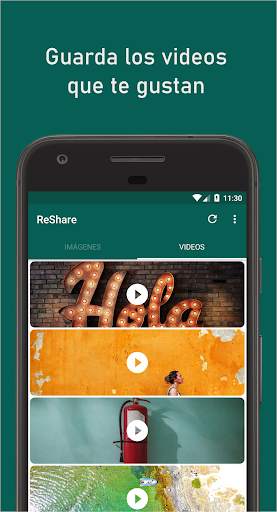 ReShare: Compartir o guardar estado para WhatsApp screenshot 2