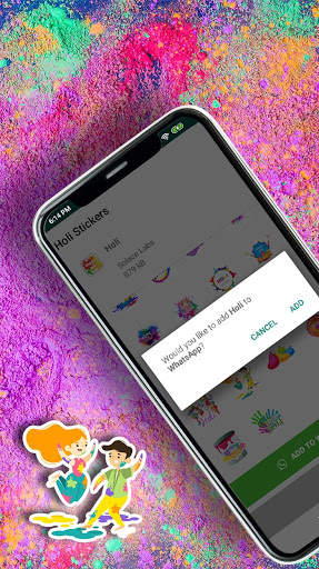 Holi Stickers for Whatsapp screenshot 3