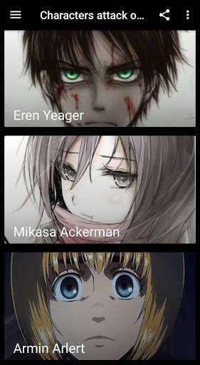 Attack On Wallpapers Characters Titan HD screenshot 1