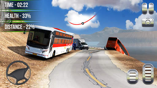Heavy Coach Bus Offroad Drive screenshot 2
