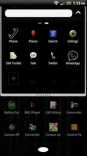 Black Go Launcher EX Theme screenshot 4