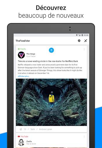 Feedster - Fil d'actualité, multi médias sociaux screenshot 7