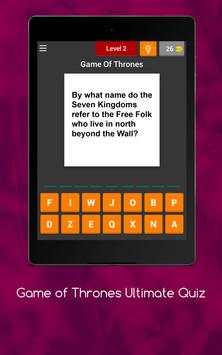 Quiz for Game of Thrones Bonus screenshot 8