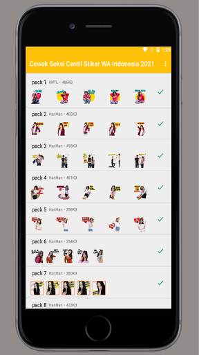 Cewek Seksi Centil Stiker WA Indonesia 2021 screenshot 5