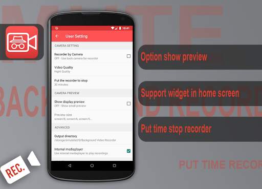 Background Video Recorder screenshot 2