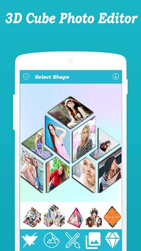 3D Cube PhotoFramePhotoEditor screenshot 1