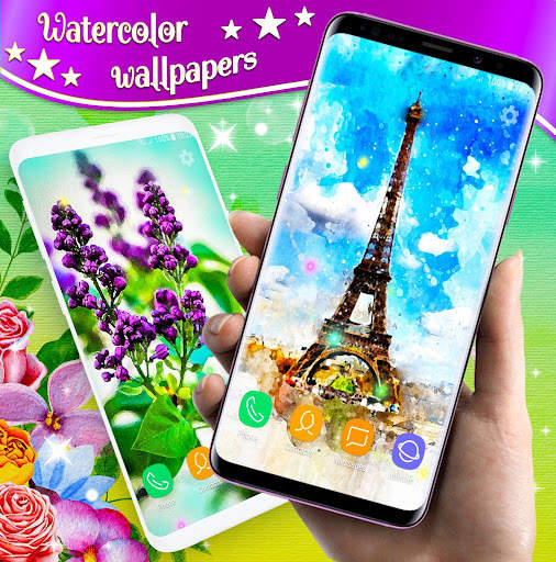 Watercolor Live Wallpapers ❤️ Painting Wallpapers screenshot 4