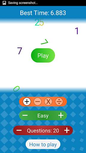 Fast Math Game screenshot 1