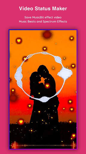 Music Beats Wave Particle.ly Video Status Maker स्क्रीनशॉट 1