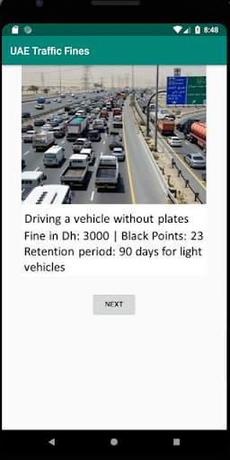 UAE TRAFFIC FINES screenshot 2