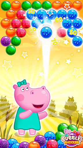 Hippo Bubble Pop Game screenshot 4