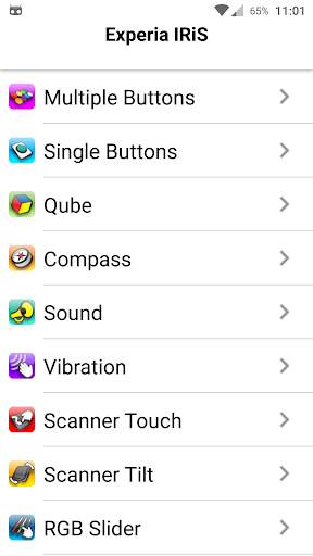 Experia IRiS  App screenshot 1