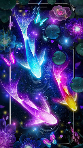 Glowing Koi Live Wallpapers screenshot 2